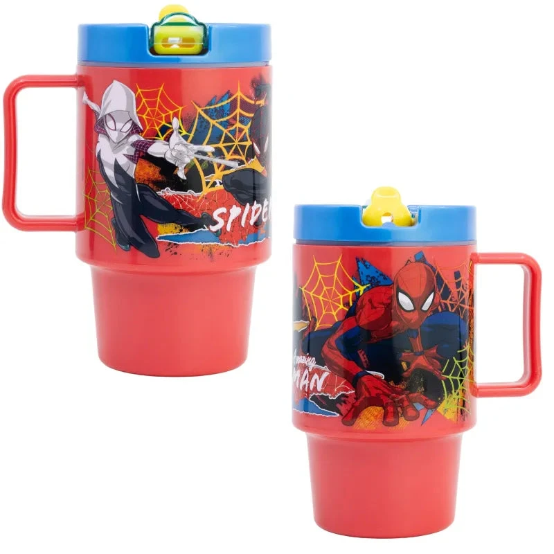 Marvel The Amazing Spiderman Trinkbecher Becher Mit Halm 530 Ml 3 Marvel The Amazing Spiderman Trinkbecher Becher Mit Halm 530 Ml