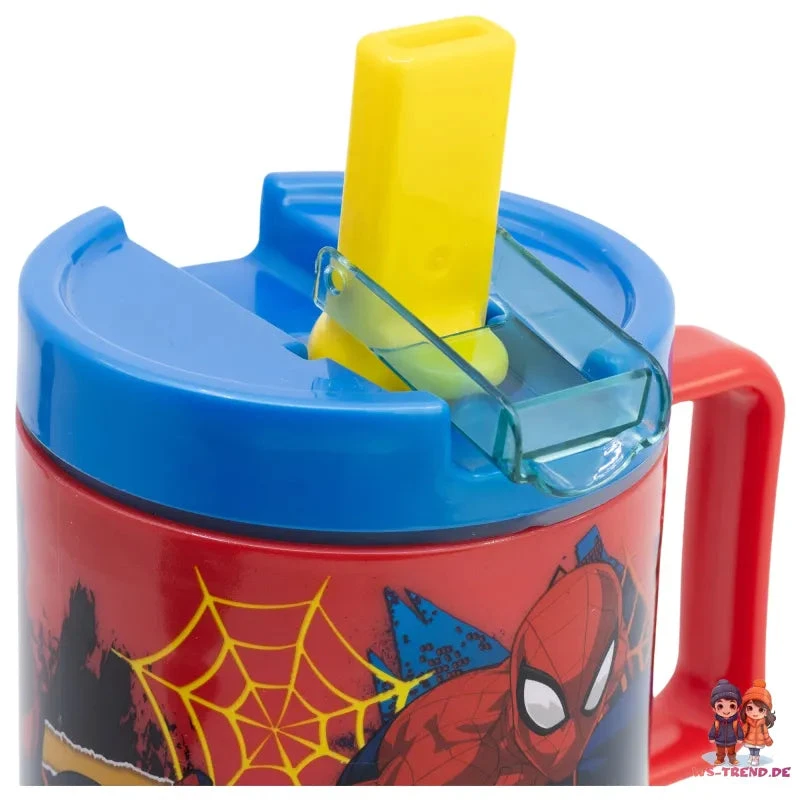 Marvel The Amazing Spiderman Trinkbecher Becher Mit Halm 530 Ml 6 Marvel The Amazing Spiderman Trinkbecher Becher Mit Halm 530 Ml – Bild 4