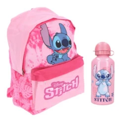 Disney Lilo Und Stitch Mädchen Rucksack Schultasche Alu-Trinkflasche 40x30x15 Cm
