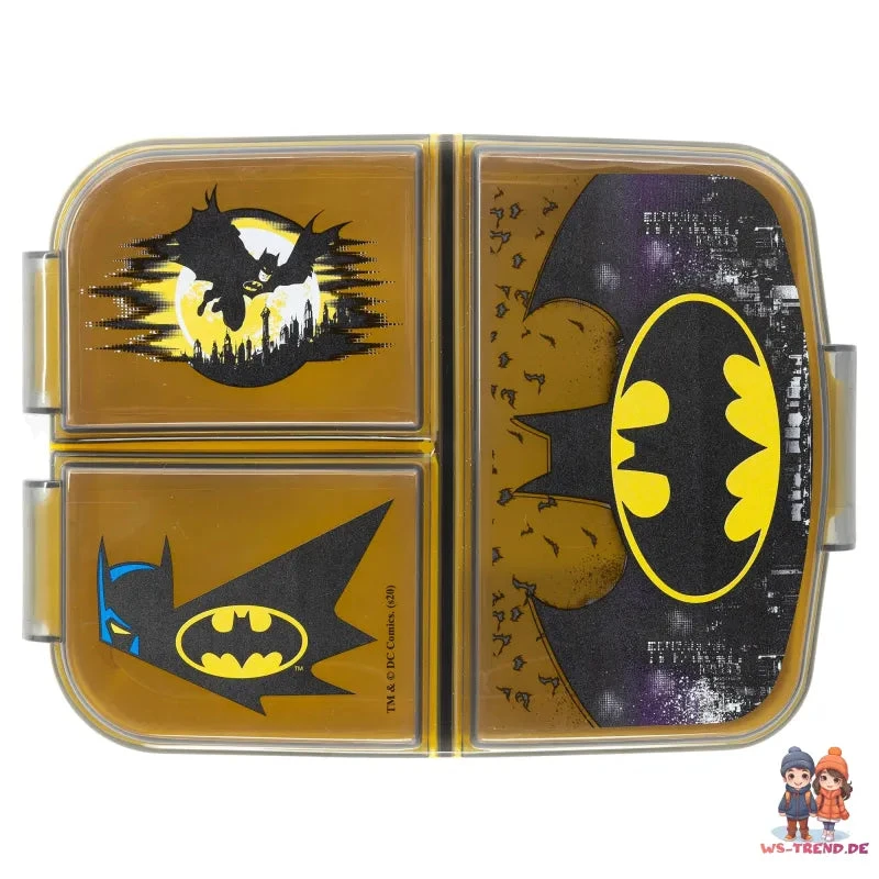 DC Comics Batman Kinder 2 Teiliges Set 3 Kammer Brotdose ALU-Trinkflasche 5 DC Comics Batman Kinder 2 Teiliges Set 3 Kammer Brotdose ALU-Trinkflasche – Bild 3