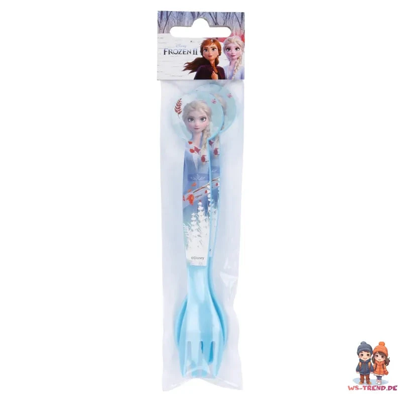 Disney Die Eiskönigin 4-teiliges Set Brotdose - Trinkflasche - Löffel Gabel 4 Disney Die Eiskönigin 4-teiliges Set Brotdose - Trinkflasche - Löffel Gabel – Bild 2