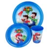 Super Mario Kinder Geschirr-Set 3 Teilig Becher Teller Schüssel