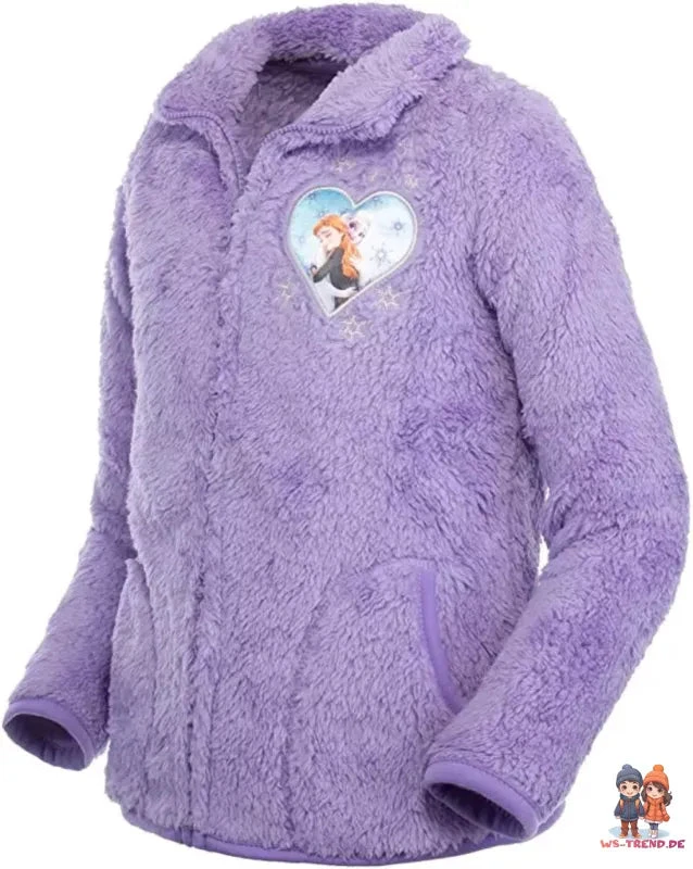 Disney Frozen Disney Die Eiskönigin Elsa Anna Kinder Fleece Jacke Langfloor 8 Disney Frozen Disney Die Eiskönigin Elsa Anna Kinder Fleece Jacke Langfloor – Bild 6