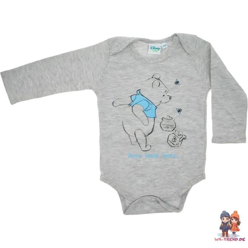 Disney Winnie Der Pooh Baby 2er Pack Langarm Body Strampler 4 Disney Winnie Der Pooh Baby 2er Pack Langarm Body Strampler – Bild 2