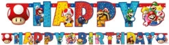 Super Mario XL Geburtstag Deko Set 60tlg.Geschirr Kinder Partyset Tischdecke 15 Super Mario XL Geburtstag Deko Set 60tlg.Geschirr Kinder Partyset Tischdecke -Bekleidung Peripherie DPA9901542