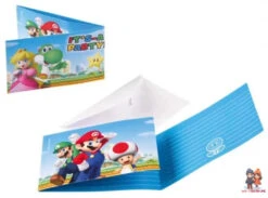 Super Mario XL Geburtstag Deko Set 60tlg.Geschirr Kinder Partyset Tischdecke 16 Super Mario XL Geburtstag Deko Set 60tlg.Geschirr Kinder Partyset Tischdecke -Bekleidung Peripherie DPA9901543
