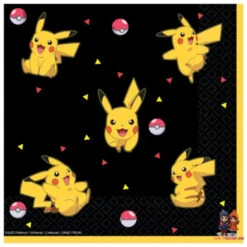 Pokemon Pikachu Kinder Geburtstag Deko Set 32 Tlg. Geschirr Partyset -Bekleidung Peripherie DPA9917107