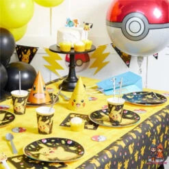 Pokemon Pikachu Kinder Geburtstag Deko Set 32 Tlg. Geschirr Partyset -Bekleidung Peripherie DPA9917107 1