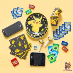 Pokemon Pikachu Kinder Geburtstag Deko Set 32 Tlg. Geschirr Partyset -Bekleidung Peripherie DPA9917107 2