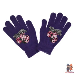 Monster High Girls 3tlg Set Kinder Mütze Wintermütze Handschuhe Loop -Bekleidung Peripherie HO4421 DPU