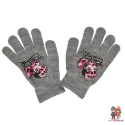 Monster High Girls 3tlg Set Kinder Mütze Wintermütze Handschuhe Loop -Bekleidung Peripherie HO4421 GY