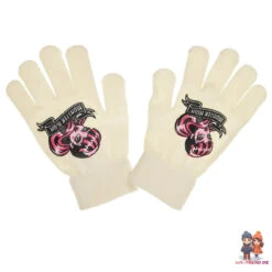 Monster High Girls 3tlg Set Kinder Mütze Wintermütze Handschuhe Loop -Bekleidung Peripherie HO4421 WH