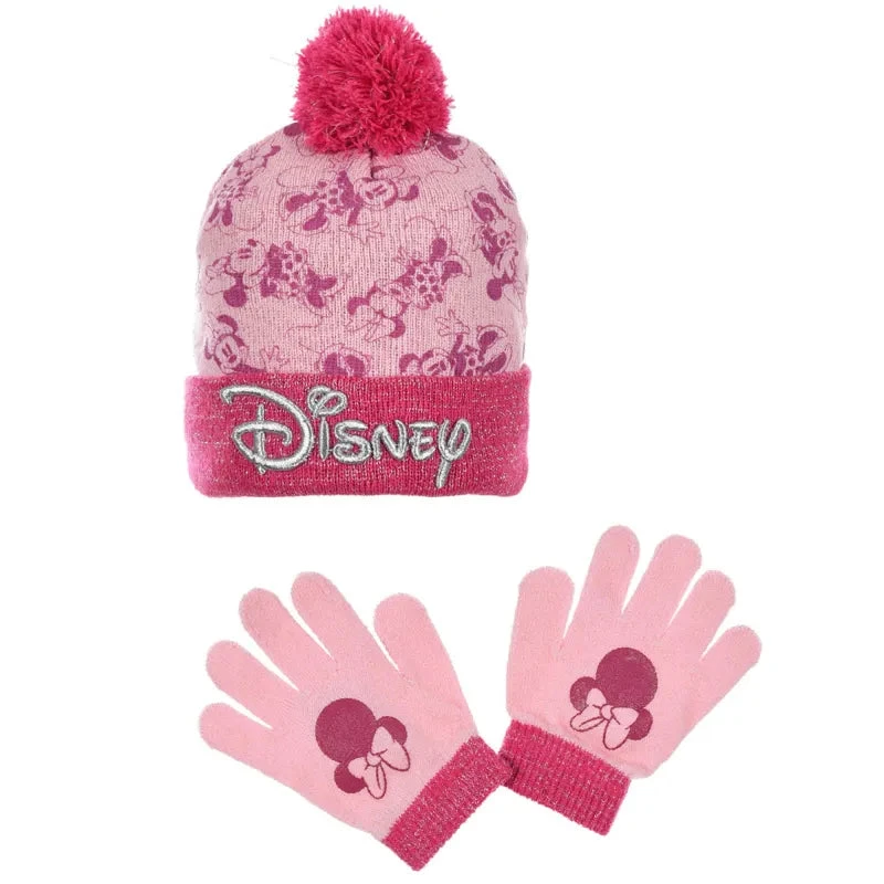 Disney Minnie Maus 2 Teiliges Set Kinder Herbst Wintermütze Plus Handschuhe 4 Disney Minnie Maus 2 Teiliges Set Kinder Herbst Wintermütze Plus Handschuhe – Bild 2