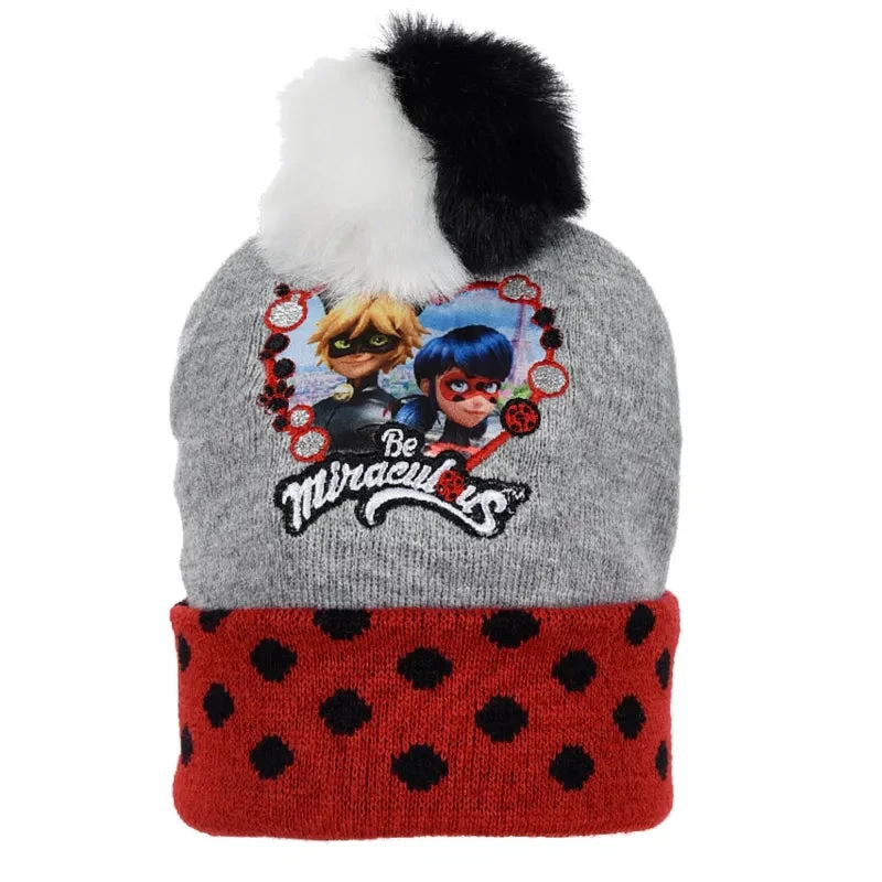 Miraculous Ladybug Cat Noir Kinder Herbst Wintermütze Bommelmütze 6 Miraculous Ladybug Cat Noir Kinder Herbst Wintermütze Bommelmütze – Bild 4