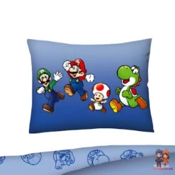 Super Mario Luigi Bowser Peach Bettwäsche Set 135/140x200 60x70 Cm -Bekleidung Peripherie NO418 BL Super mario Duvet Cover c4fdab