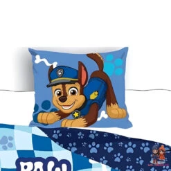 Paw Patrol Chase 2tlg Kinder Jungen Bettwäsche Set 135x200 80x80 Cm Baumwolle -Bekleidung Peripherie PAW24 3946 NL 5a58b
