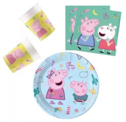 Peppa Wutz Kinder Geburstag Partyset Deko Set 36tlg.