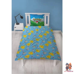 Pokemon Pikachu And Friends Mikrofaser Bettwäsche 2 Tlg Set 135-140x200 63x63 Cm -Bekleidung Peripherie POK419 3
