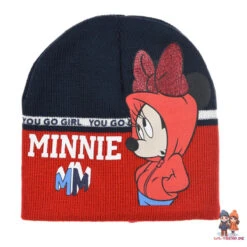 Disney Minnie Maus 2teiliges Set Kinder Herbst Wintermütze Plus Loop -Bekleidung Peripherie VH4009 LNA
