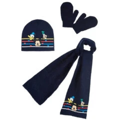 Disney Baby Mickey Maus 3tlg Set Herbst Wintermütze Schal Plus Handschuhe -Bekleidung Peripherie VH4024 LNA