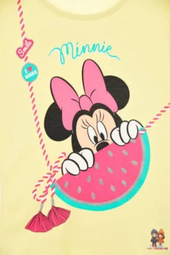 Disney Minnie Maus Smile Mädchen Kinder Kurzarm T-Shirt Top -Bekleidung Peripherie WE1100 YE D