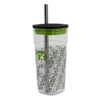 Minecraft Creeper Trinkbecher Becher Mit Edelstahl Trinkhalm 540 Ml -Bekleidung Peripherie ac cube tumbler with stainless steel straw 540 ml minecraft