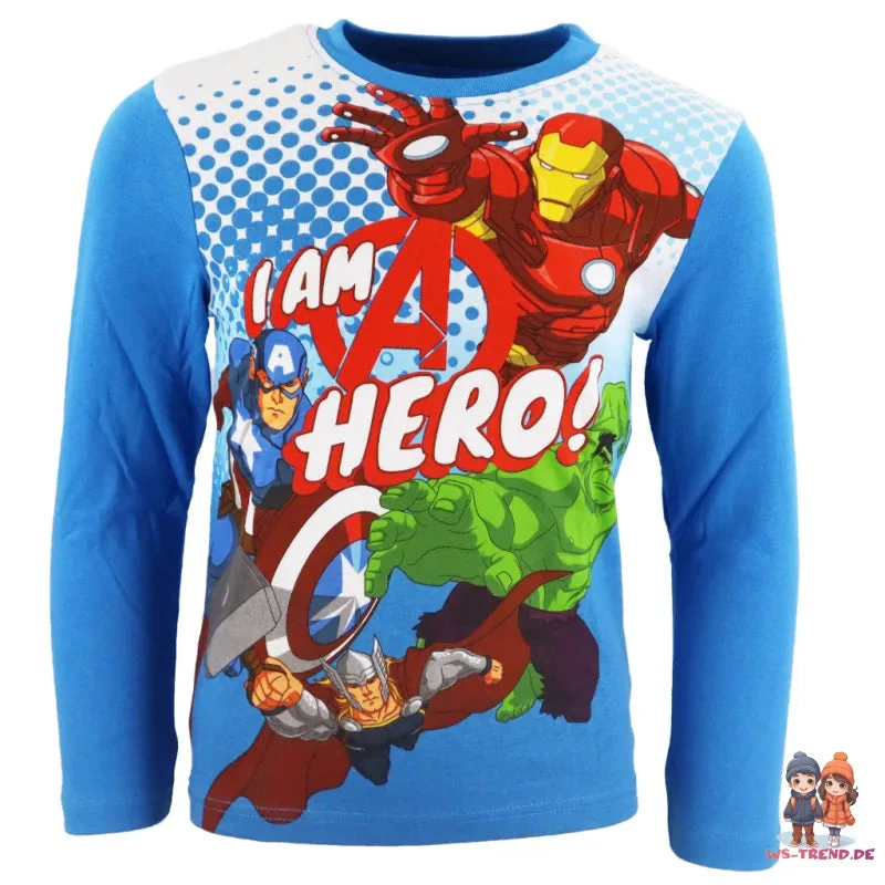 Marvel Avengers Kinder Schlafanzug Pyjama Lang 5 Marvel Avengers Kinder Schlafanzug Pyjama Lang – Bild 3