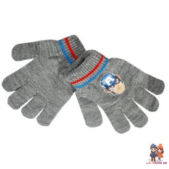 Marvel Captain America Wintermütze Bommelmütze Plus Handschuhe -Bekleidung Peripherie av mutze 01c
