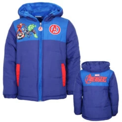 Marvel Avengers Kinder Jungen Winterjacke Jacke Mit Kapuze