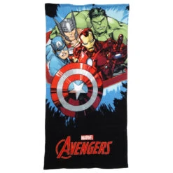 Marvel Avengers Strandtuch Badetuch 70x140 Cm 100% Baumwolle