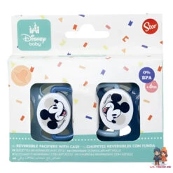 Disney Baby Mickey Maus 2er Pack Schnuller BPA Frei Ab 0 Monate Oder Ab 6 Monate -Bekleidung Peripherie baby 2 pcs set symmetrical pacifier silicone 6 m with cover mickey mouse full of smiles