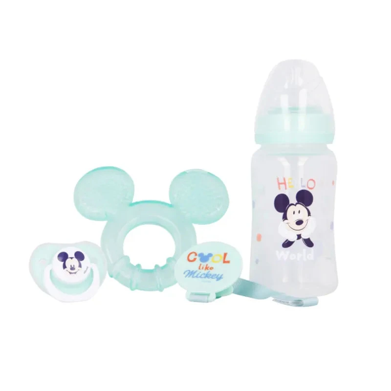 Disney Baby Mickey Maus Flasche Schnuller Schnullerhalter Und Beißring 3 Disney Baby Mickey Maus Flasche Schnuller Schnullerhalter Und Beißring