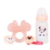 Disney Baby Minnie Maus Geschenkset Flasche Schnuller Schnullerhalter Beißring