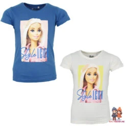 Barbie Mädchen Kinder T-Shirt Kurzarm Shirt