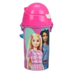 Barbie Kinder Sport Wasserflasche Trinkflasche Flasche Trinkhalm 500 Ml