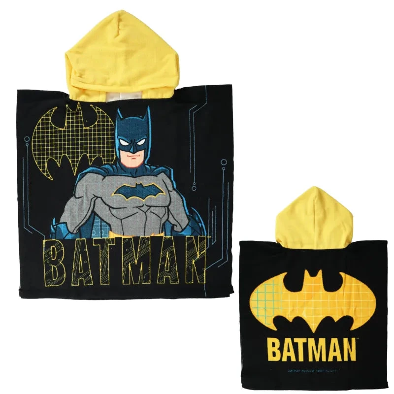 DC COMICS DC Comic Batman Kinder Jungen Mikrofaser Poncho Badeponcho 3 DC COMICS DC Comic Batman Kinder Jungen Mikrofaser Poncho Badeponcho