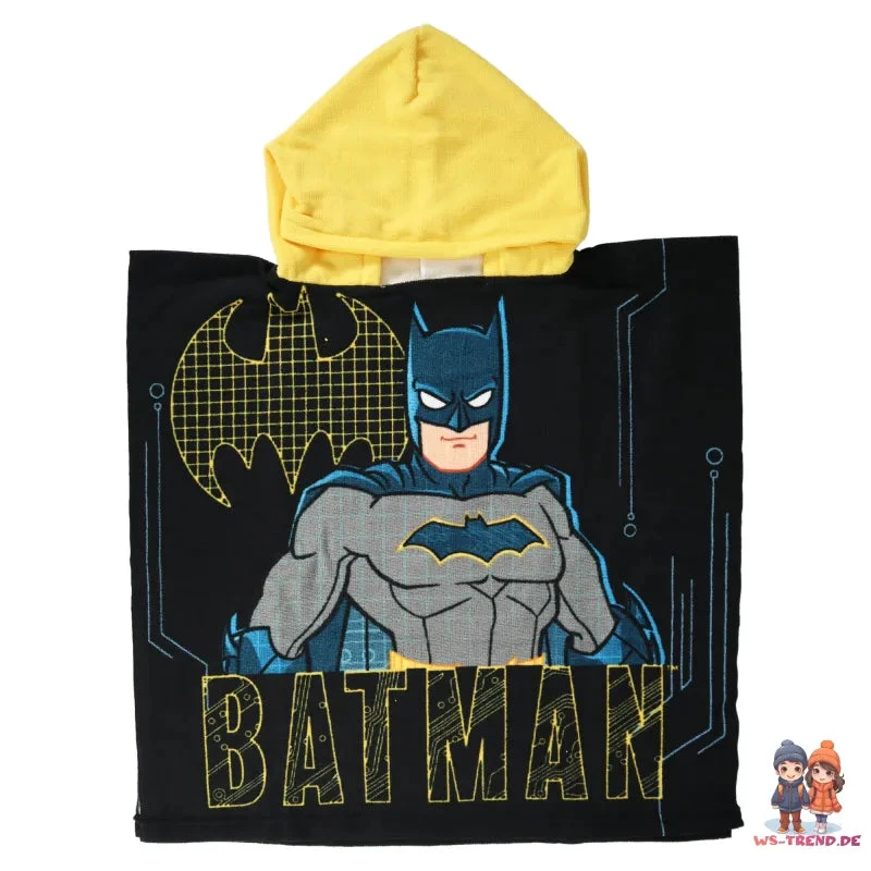 DC COMICS DC Comic Batman Kinder Jungen Mikrofaser Poncho Badeponcho 4 DC COMICS DC Comic Batman Kinder Jungen Mikrofaser Poncho Badeponcho – Bild 2