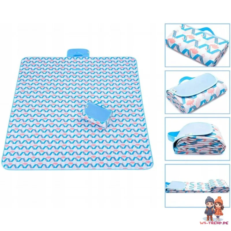 Picknick Decke Stranddecke Ungefaltet 145x200 Cm, Gefaltet Mit Tragegriff 20x30 5 Picknick Decke Stranddecke Ungefaltet 145x200 Cm, Gefaltet Mit Tragegriff 20x30 – Bild 3