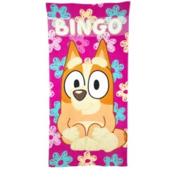Kinderserie Bluey Bingo Kinder Strandtuch Handtuch Badetuch 70 X 140 Cm