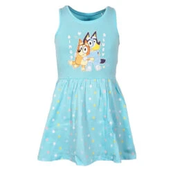 Bluey Bingo Kinder Mädchen Kurzarm Kleid Sommerkleid -Bekleidung Peripherie bluey kleid 01d