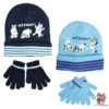 Bluey Kinder Herbst Wintermütze Bommelmütze Plus Handschuhe -Bekleidung Peripherie bluey set 01