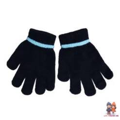 Bluey Kinder Herbst Wintermütze Bommelmütze Plus Handschuhe -Bekleidung Peripherie bluey set 01c