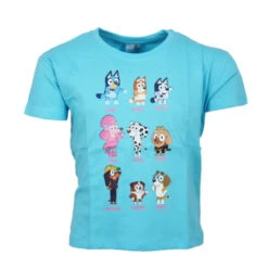 Bluey Bingo Kinder Mädchen Kurzarm T-Shirt Shirt -Bekleidung Peripherie bluey shirt 01c