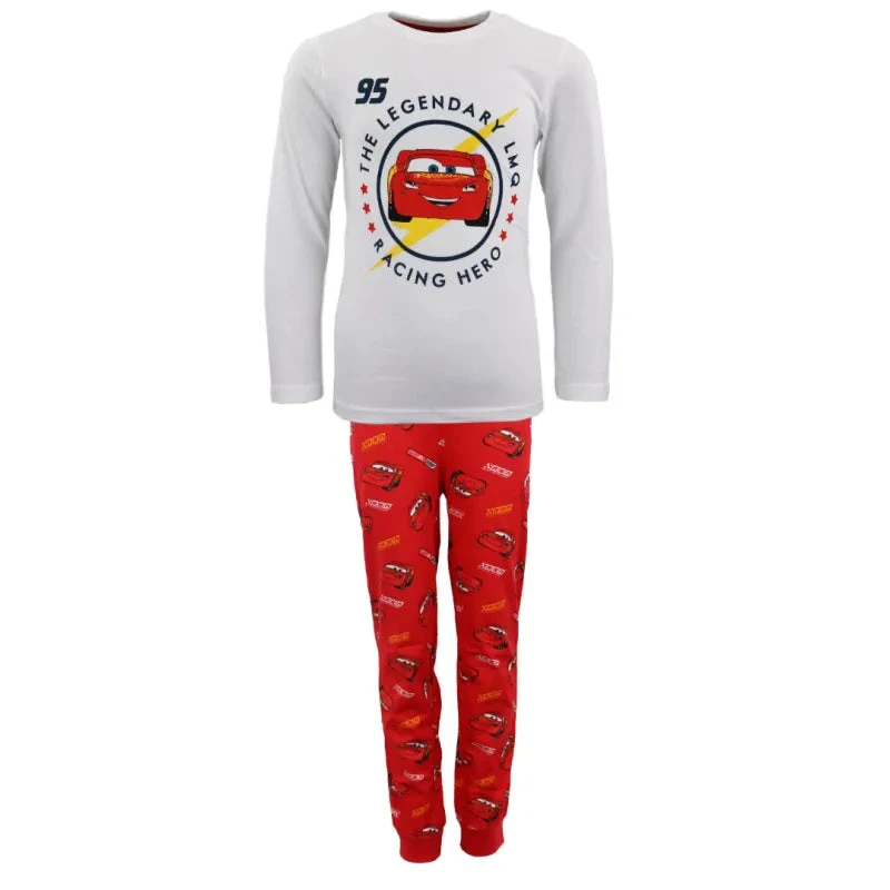 Disney Cars Lightning McQueen Kinder Langarm Pyjama Schlafanzug 4 Disney Cars Lightning McQueen Kinder Langarm Pyjama Schlafanzug – Bild 2