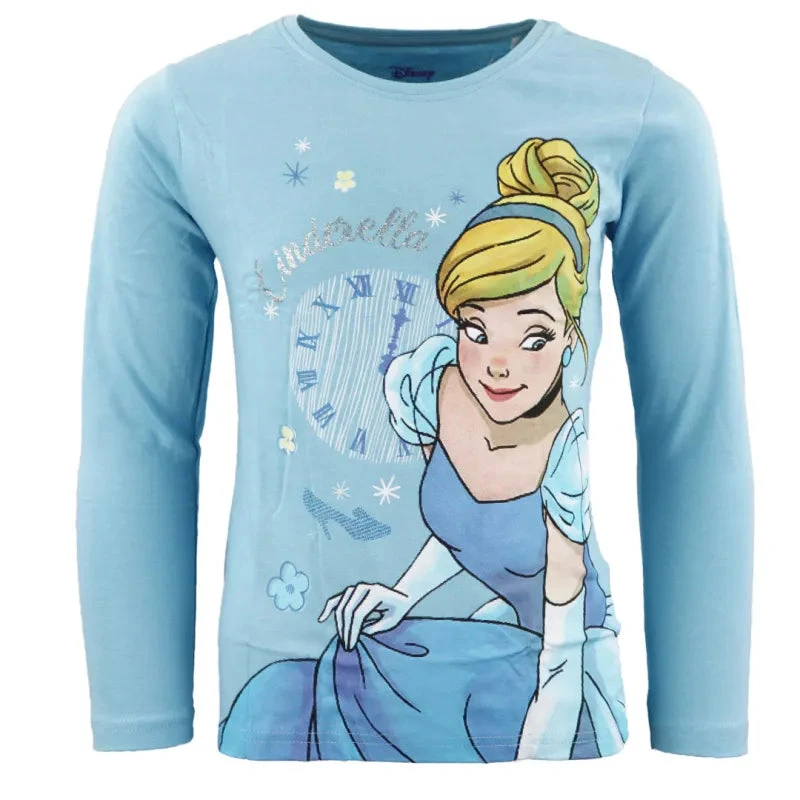 Disney Cinderella Kinder Mädchen Langarm T-Shirt 4 Disney Cinderella Kinder Mädchen Langarm T-Shirt – Bild 2