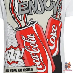 Coca-Cola Coca Cola Classic Kinder Jugend Jungen Kurzarm T-Shirt -Bekleidung Peripherie cocal t shirt 01b