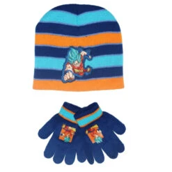Anime Dragon Ball Goku Jungen Wintermütze Mütze Plus Handschuhe 54/56