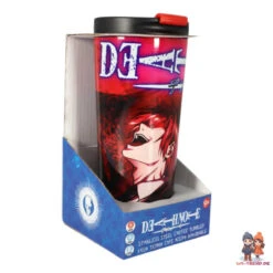 Stor Anime Death Note Edelstahl Thermo Kaffeebecher Doppelwandig Becher 425 Ml -Bekleidung Peripherie death note becher 01c