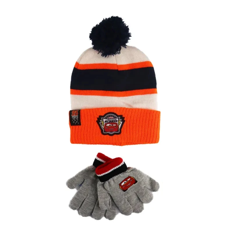 Disney Cars - Kinder Herbst Wintermütze Plus Handschuhe 3 Disney Cars - Kinder Herbst Wintermütze Plus Handschuhe