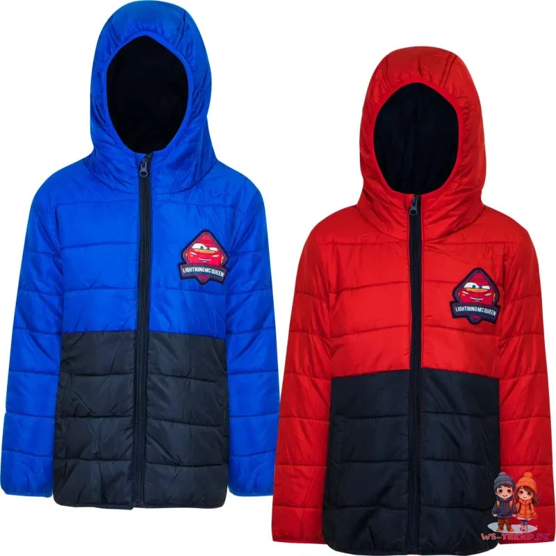 Disney Cars Kinder Winterjacke Mit Kapuze 3 Disney Cars Kinder Winterjacke Mit Kapuze